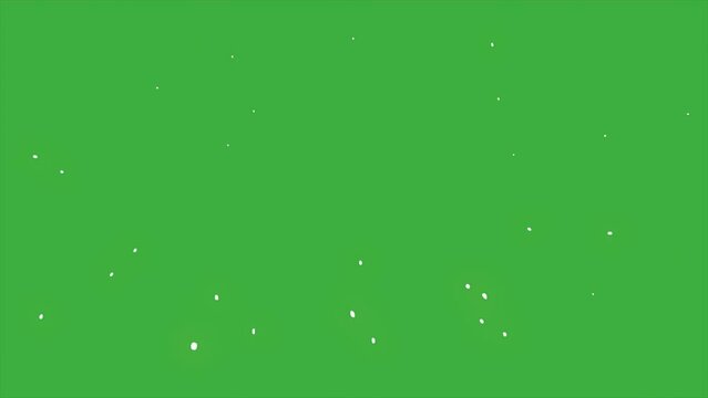 Animation video loop energy element effect on green screen background