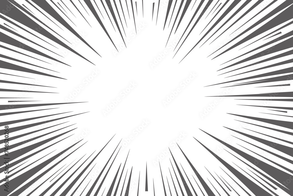 Poster sun rays background. white and grey radial abstract comic pattern. vector explosion abstract lines b