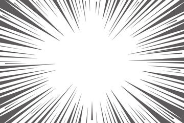 Obraz premium Sun rays background. White and grey radial abstract comic pattern. Vector explosion abstract lines backdrop