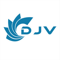 DJV letter design. DJV letter technology logo design on white background. DJV Monogram logo design for entrepreneur and business.