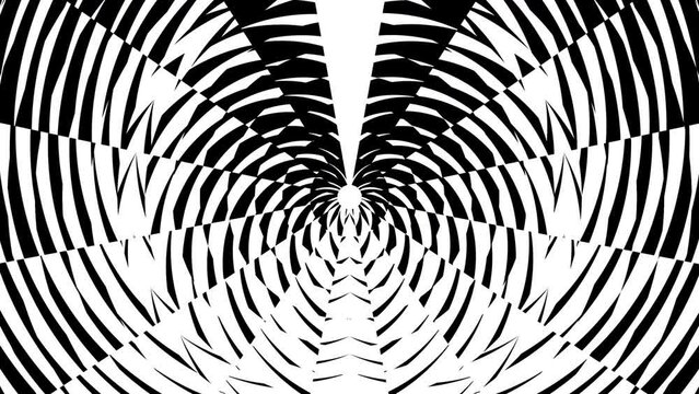 Abstract creative black and white stripe motion background. Video animation Ultra HD 4k footage.