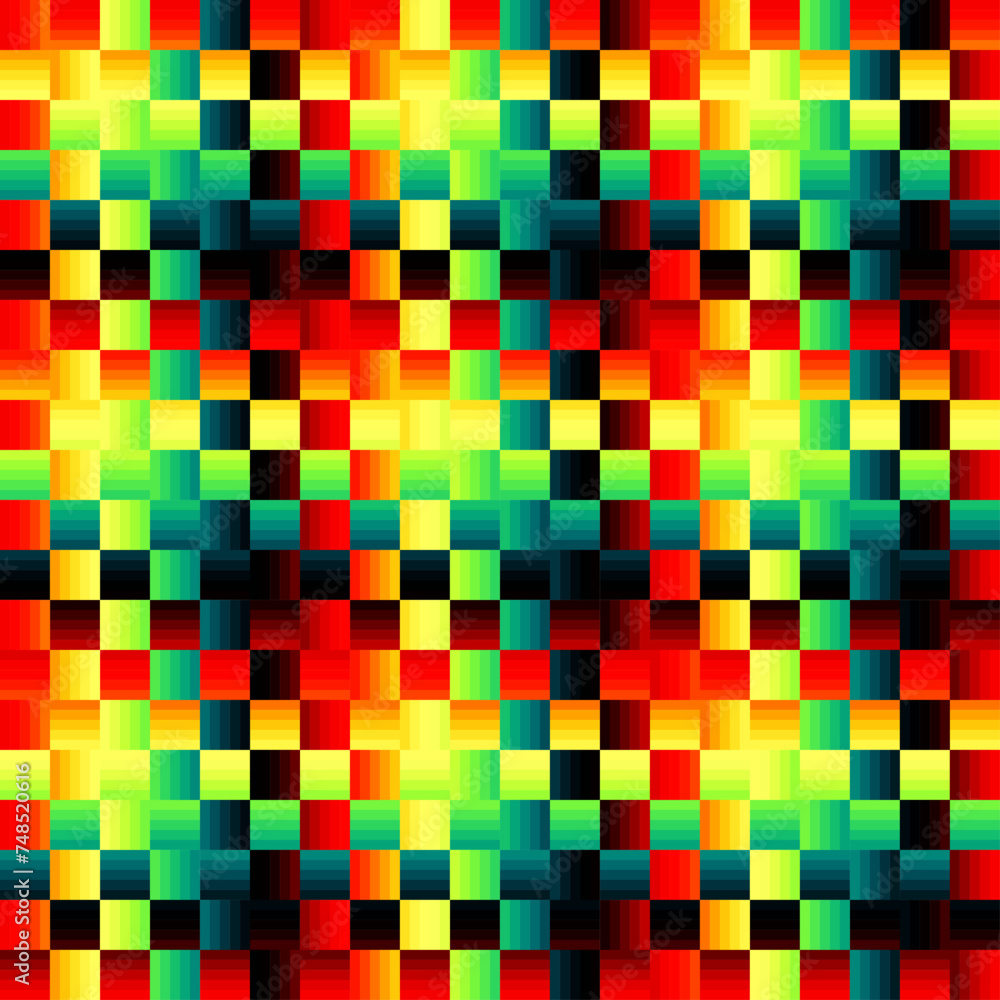 Poster Vector seamless pattern. Repeating geometrical regular pattern. Vector illustration.