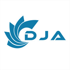 DJA letter design. DJA letter technology logo design on white background. DJA Monogram logo design for entrepreneur and business.