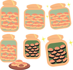 Nastar cheese cake for Eid in Jar