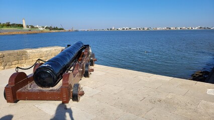 Diu, Dadra and Nagar Haveli and Daman and Diu India - Feb 23 2024: Diu fort - Built in the 16th century by the Portuguese, this sandstone fort features a lighthouse and 3 churches.