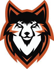 wolf logo design, wolf mascot logo, Tribal Wolf Tattoo,wolf head illustration vector drawing, Brave wolf head mascot Logo design. Vector Template Illustration Design. Mascot Brave wolfy Logo design