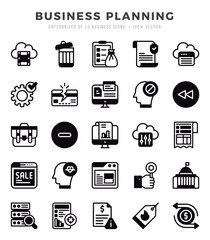 Business Planning icon pack for your website. mobile. presentation. and logo design.