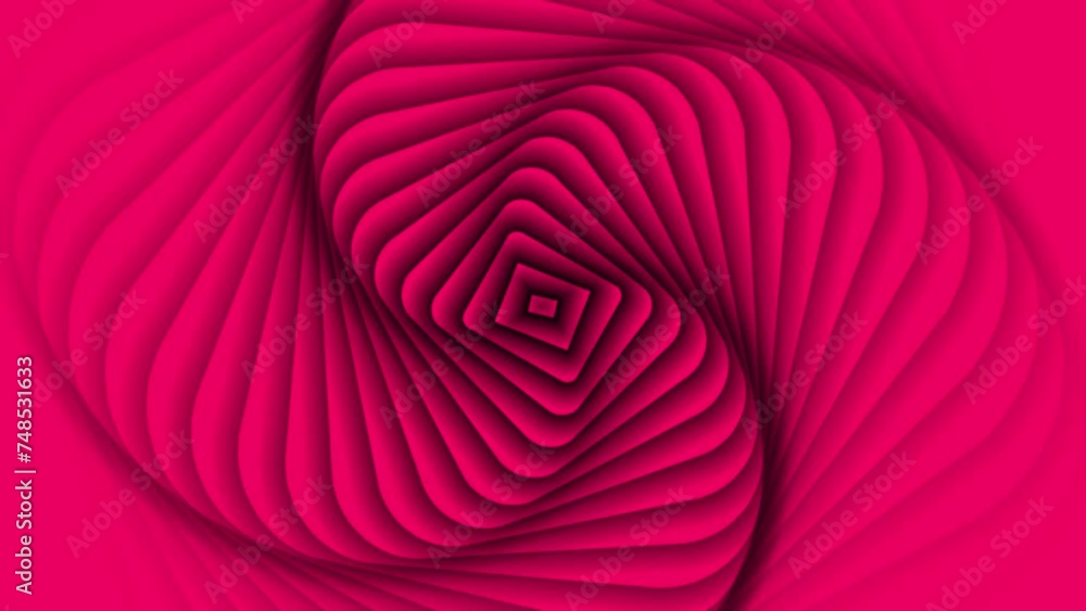 Poster animated hexagonal element rotating in spiral pattern background