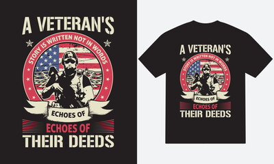 USA Veteran T shirt Design, Custom Typography T shirt Design