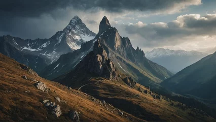 Möbelaufkleber panorama of the mountains © Ahmedabdalbasit
