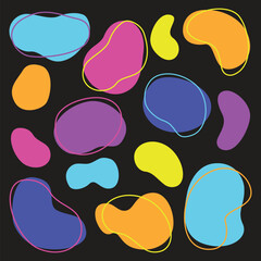 Abstract shape flat illustration