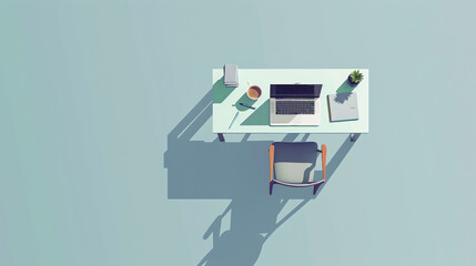 A laptop computer sitting on top of a white table