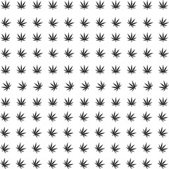 Weed seamless pattern Marijuana isolated cannabis leaf background wallpaper