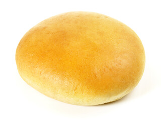 Natural Homemade Hamburger Bun - Bread Rolls for Hamburger isolated on white Background - 748543053