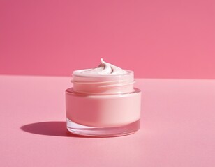 pink cream and candle