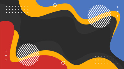 Beautiful multicolor waving background. Abstract geometric wallpaper in flat style. Suitable for web design, templates, banners, cards, covers and others