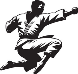 Karate Warrior Fighting Style Design