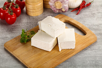 Greek traditional organic feta cheese