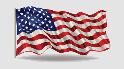 American flag vector illustration handdraw vector il