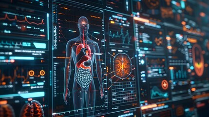 Medical Equipment Screens with Health Data