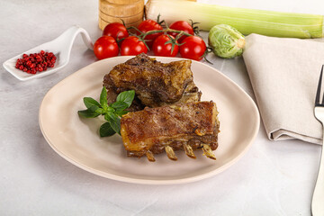 Roasted Lamb ribs with spices