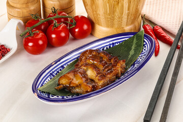 Grilled eel with unagi sauce