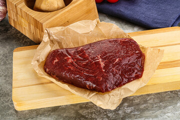 Raw beef shouler for cooking