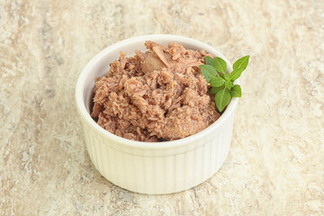 Canned tuna fish for salad