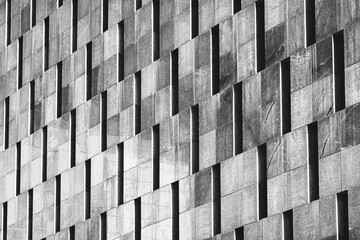 Modern architecture. Black and white. Abstract background and texture for design.