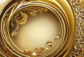 web graphic banner ad background frame elegant luxury luxury golden Christmas glossy curved sphere treatment beauty
