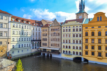 Czech Republic. City of Prague. River. Locks