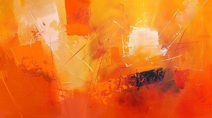 Immerse yourself in the captivating allure of tangerine dreams with this abstract orange background. Generative Ai