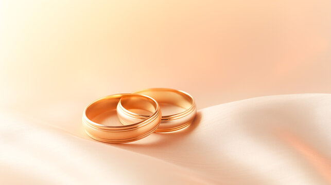 close up image 2 ring background for engagement day elegant background with blank space for copy