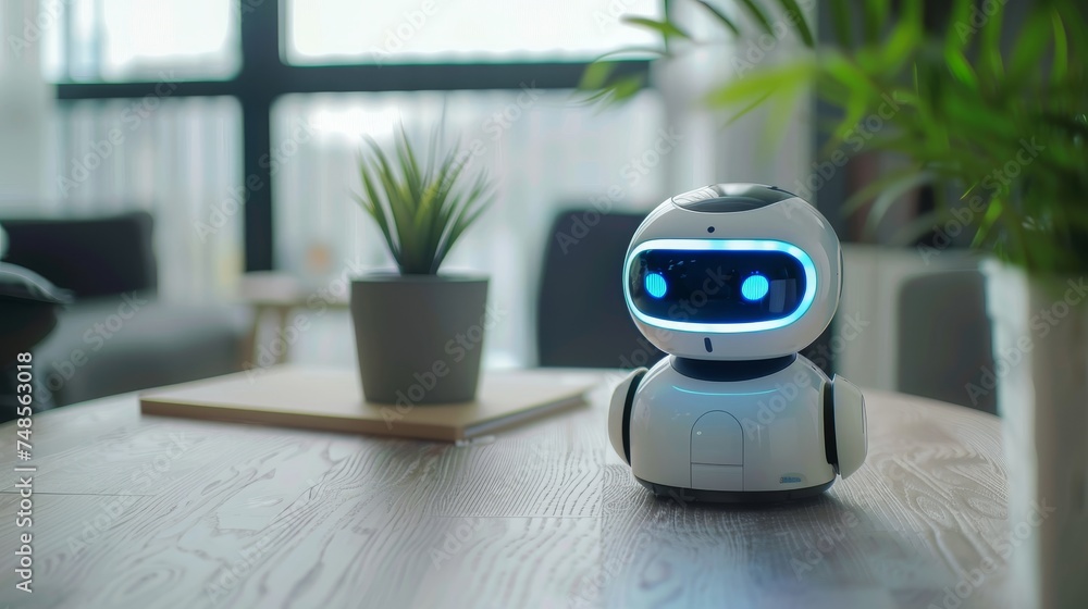 Aufkleber AI chatbot for business. Business person chatting with an artificial intelligence chatbot created by OpenAI. Artificial intelligence systems are the future.