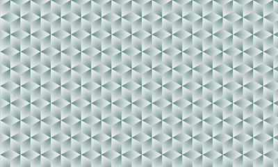 3D realistic white and black gradient pattern. Modern cube texture. seamless pattern Background. Repeating tiles. Triangular volumetric elements of different random size. 3D illustration. EPS 10