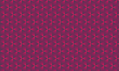 3D realistic pink and purple gradient pattern. Modern cube texture. seamless pattern Background. Repeating tiles. Triangular volumetric elements of different random size. 3D illustration. EPS 10