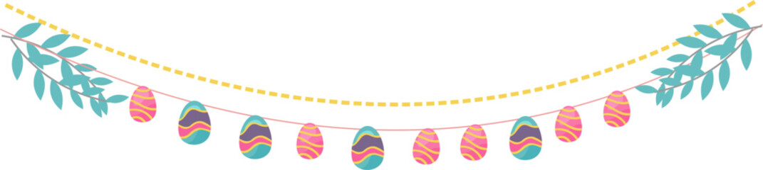 Colorful Easter Egg Garland