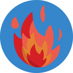 Fire icon in the Astrology category symbolizes the passionate and energetic nature of fire signs, such as Aries, Leo, and Sagittarius.
