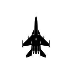 Fighter Jet Vector Logo - obrazy, fototapety, plakaty