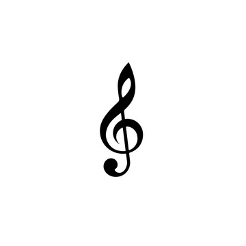 Flaming Musical Note Vector Logo