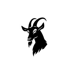 Funny Goat Vector Logo