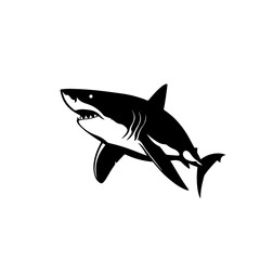 Great White Shark Vector Logo