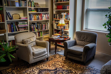 Cozy Counselor's Office Interior