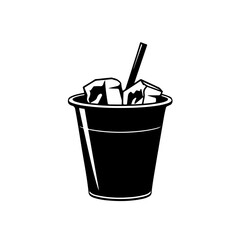 Ice Bucket Vector Logo