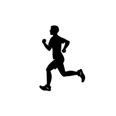 Fototapeta na wymiar Jogging Workout Exercise Vector Logo
