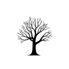 Leafless Tree Vector Logo