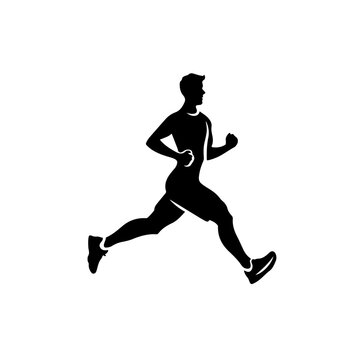 Jogging Workout Exercise Vector Logo