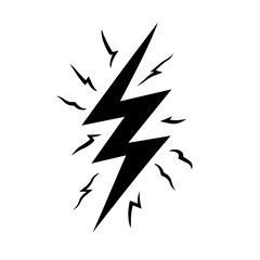 Fototapeta na wymiar Lightning Strike Vector Logo