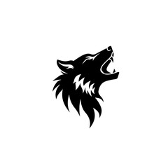 Roaring Wolf Vector Logo