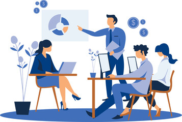 Business Presentation Illustration